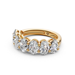 Load image into Gallery viewer, Eli Oval Diamond 7 stone Ladies Ring
