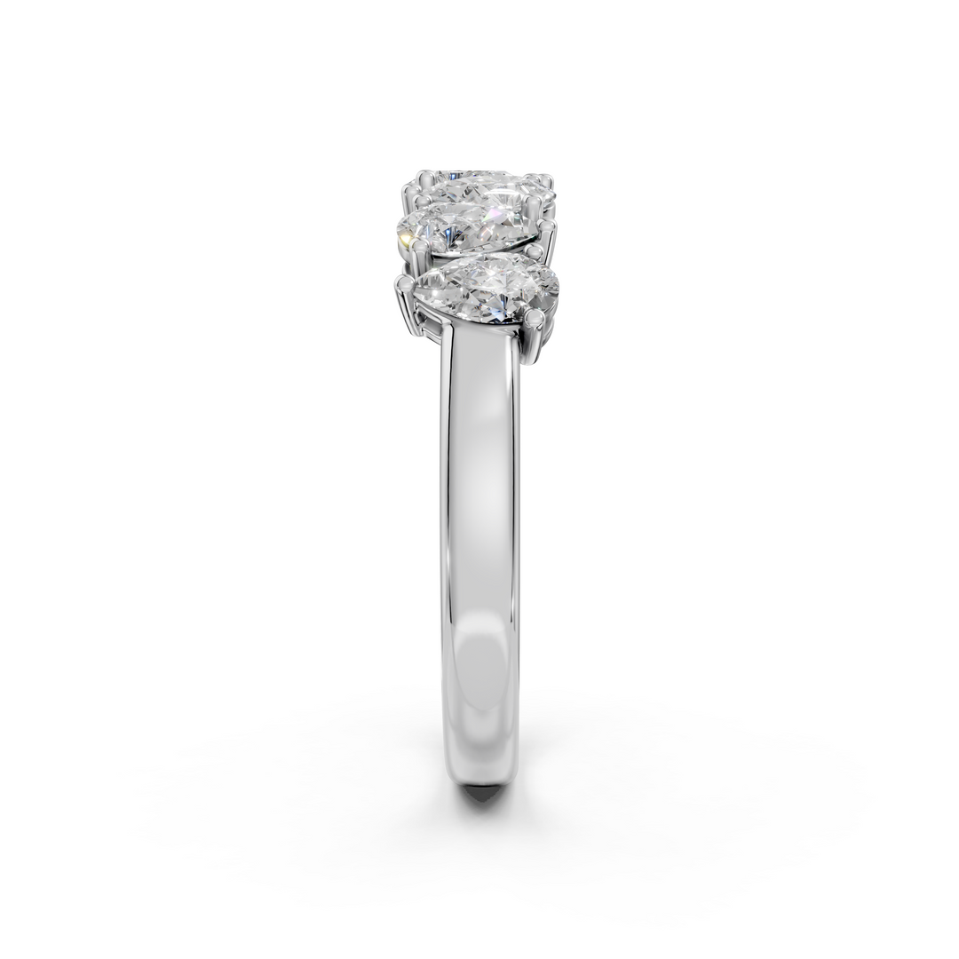 Harper Pear Diamond 7 stone Ladies Ring