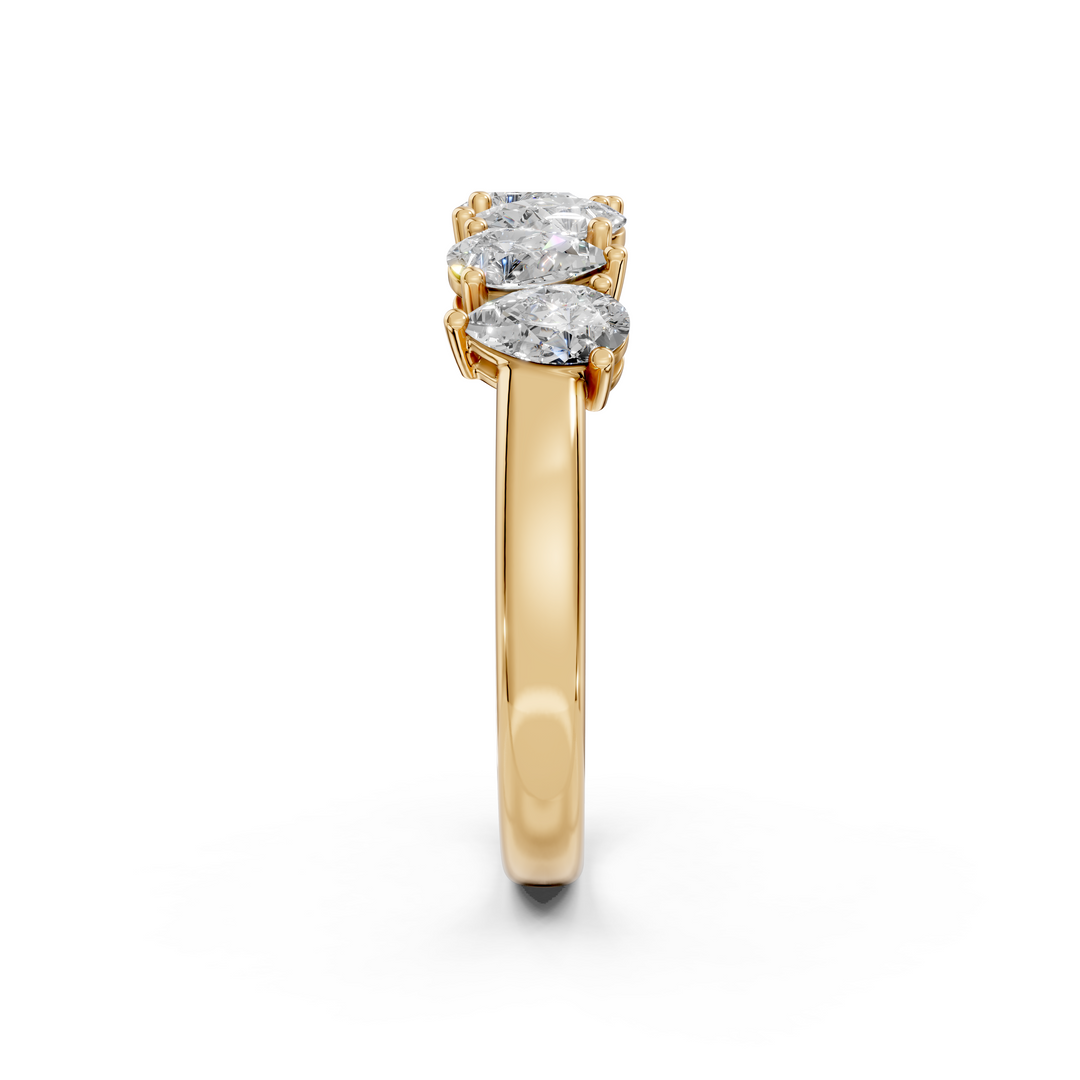 Harper Pear Diamond 7 stone Ladies Ring