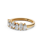 Load image into Gallery viewer, Harper Pear Diamond 7 stone Ladies Ring
