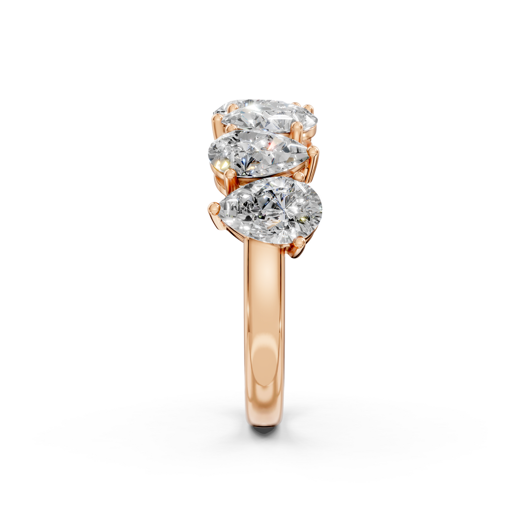 Amaya Pear Diamond 7 stone Ladies Ring