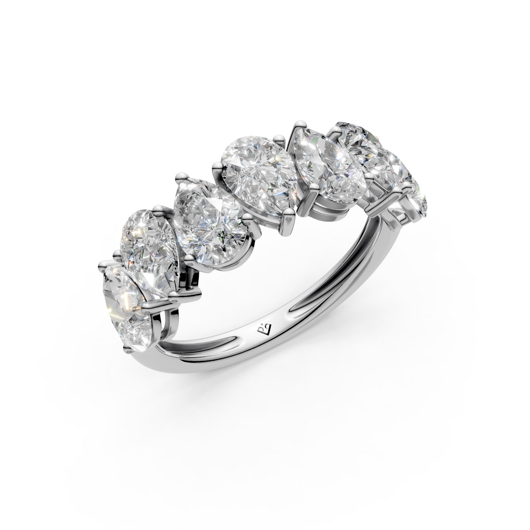 Amaya Pear Diamond 7 stone Ladies Ring