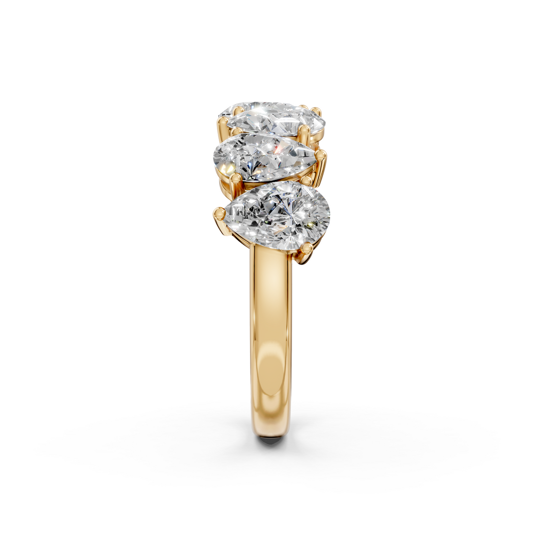 Amaya Pear Diamond 7 stone Ladies Ring