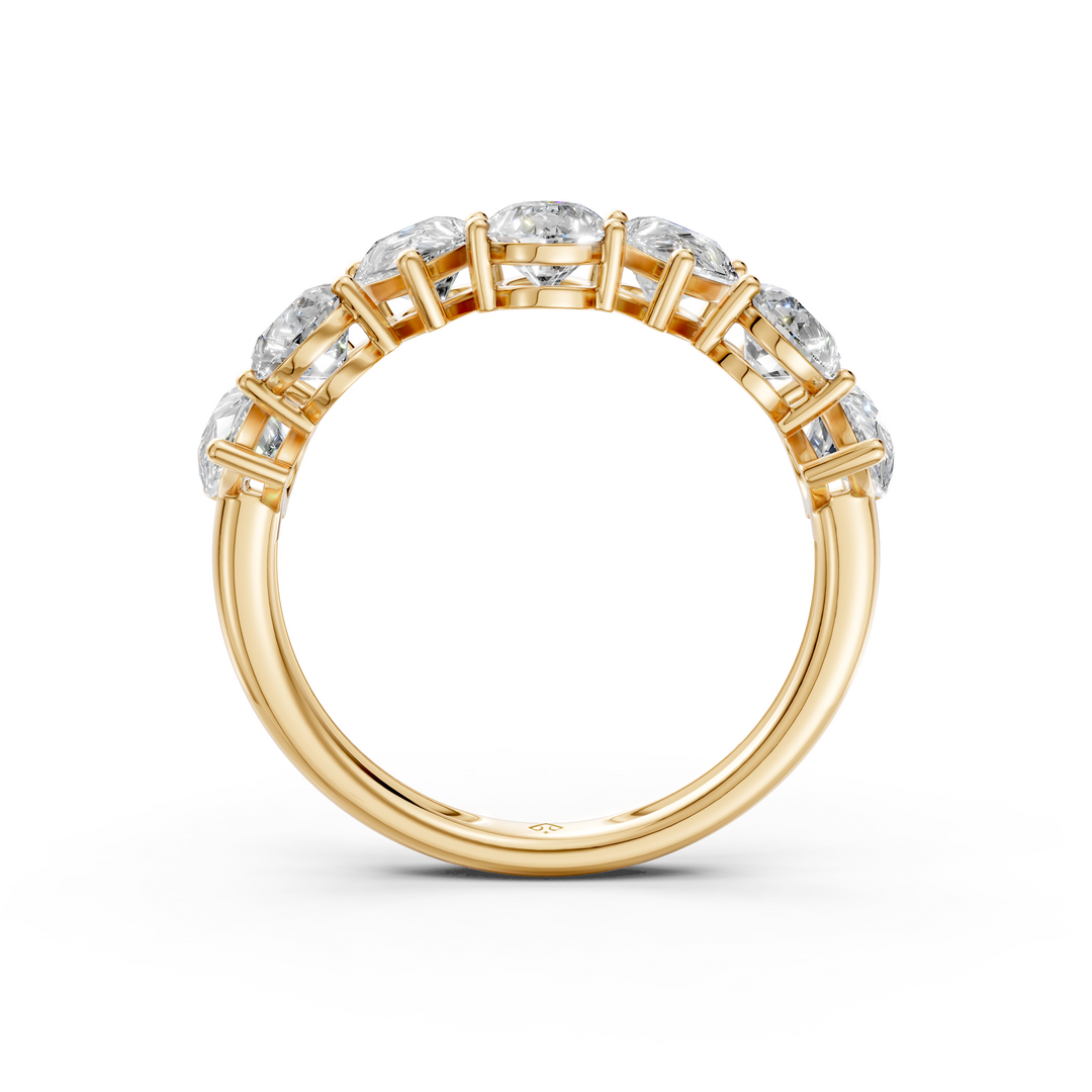 Amaya Pear Diamond 7 stone Ladies Ring