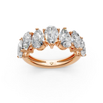 Load image into Gallery viewer, Avni Pear Diamond 7 stone Ladies Ring
