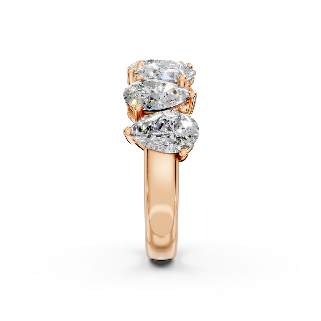 Avni Pear Diamond 7 stone Ladies Ring