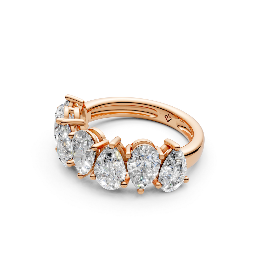 Avni Pear Diamond 7 stone Ladies Ring