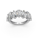Load image into Gallery viewer, Avni Pear Diamond 7 stone Ladies Ring
