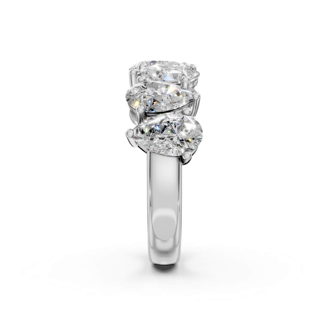 Avni Pear Diamond 7 stone Ladies Ring