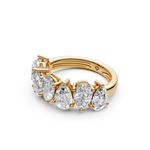 Load image into Gallery viewer, Avni Pear Diamond 7 stone Ladies Ring
