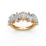 Load image into Gallery viewer, Avni Pear Diamond 7 stone Ladies Ring
