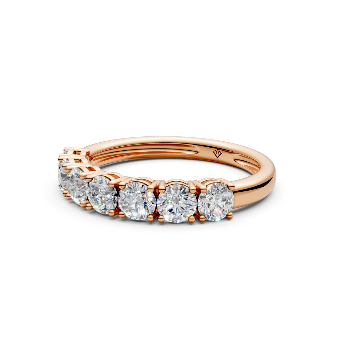 Ivy Round Diamond 7 stone Ladies Ring