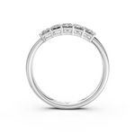 Load image into Gallery viewer, Chloe Emerald Diamond 5 Stone Ladies Ring
