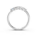 Load image into Gallery viewer, Miraya Emerald Diamond 5 Stone Ladies Ring
