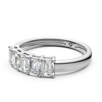 Load image into Gallery viewer, Miraya Emerald Diamond 5 Stone Ladies Ring
