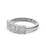Load image into Gallery viewer, Sofia Emerald Diamond 5 Stone Ladies Ring
