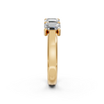 Load image into Gallery viewer, Sofia Emerald Diamond 5 Stone Ladies Ring
