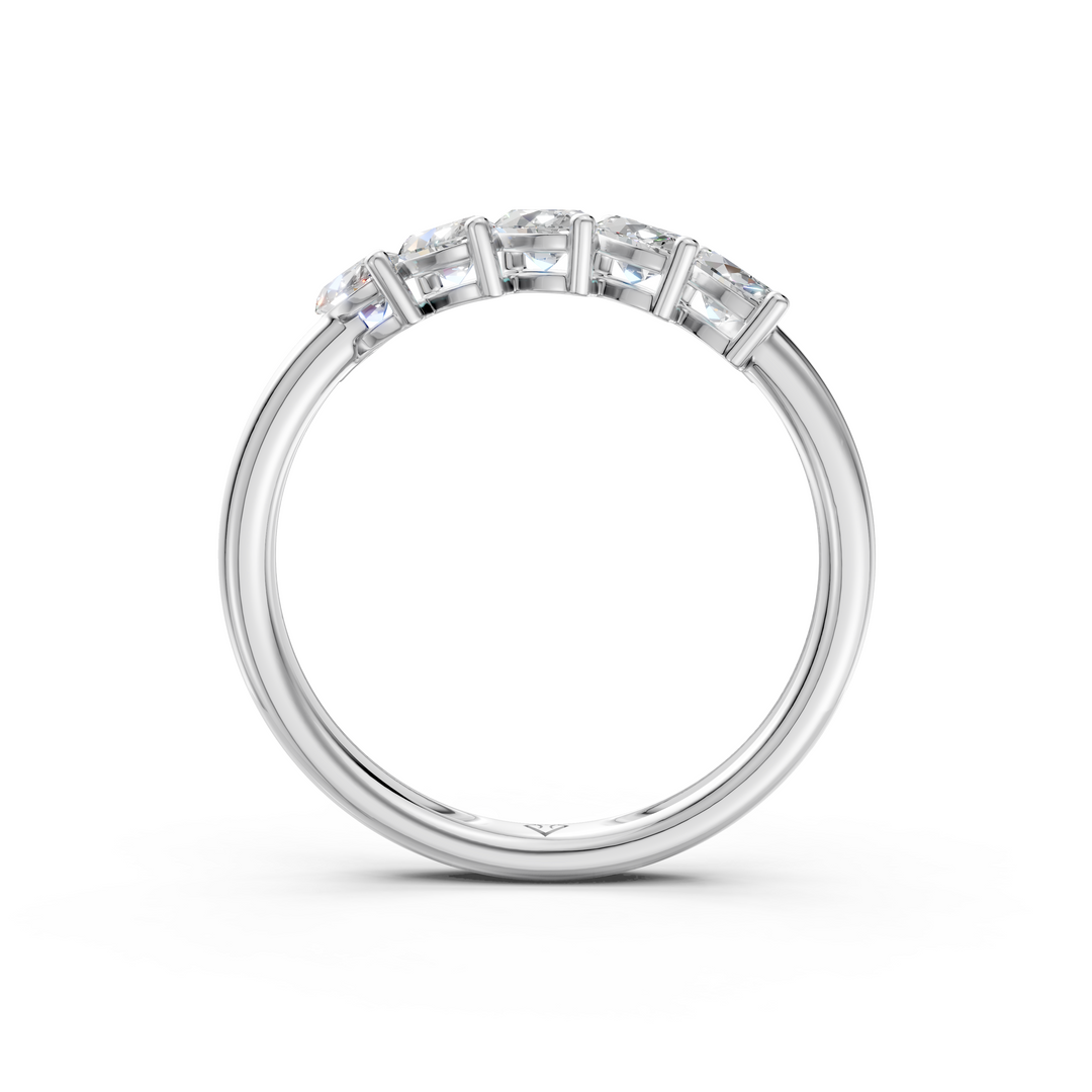 Abigail Marquise Diamond 5 Stone Ladies Ring