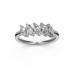 Load image into Gallery viewer, Abigail Marquise Diamond 5 Stone Ladies Ring
