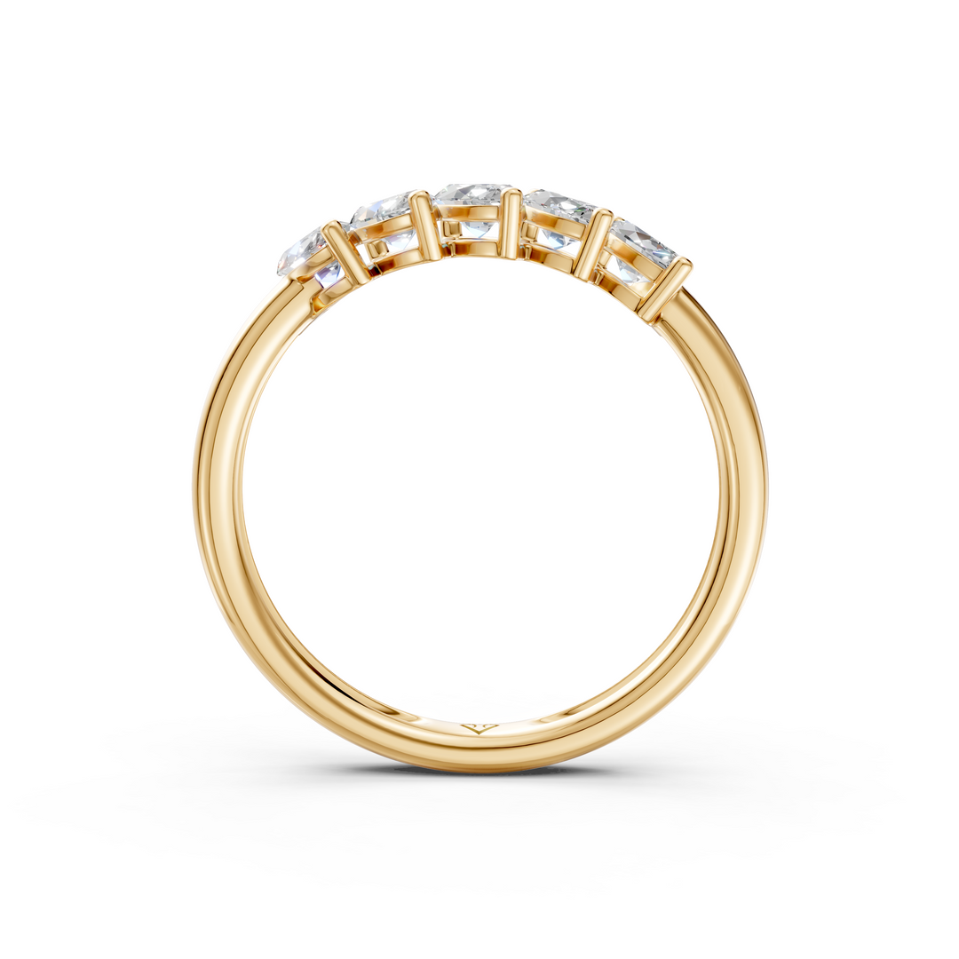 Abigail Marquise Diamond 5 Stone Ladies Ring