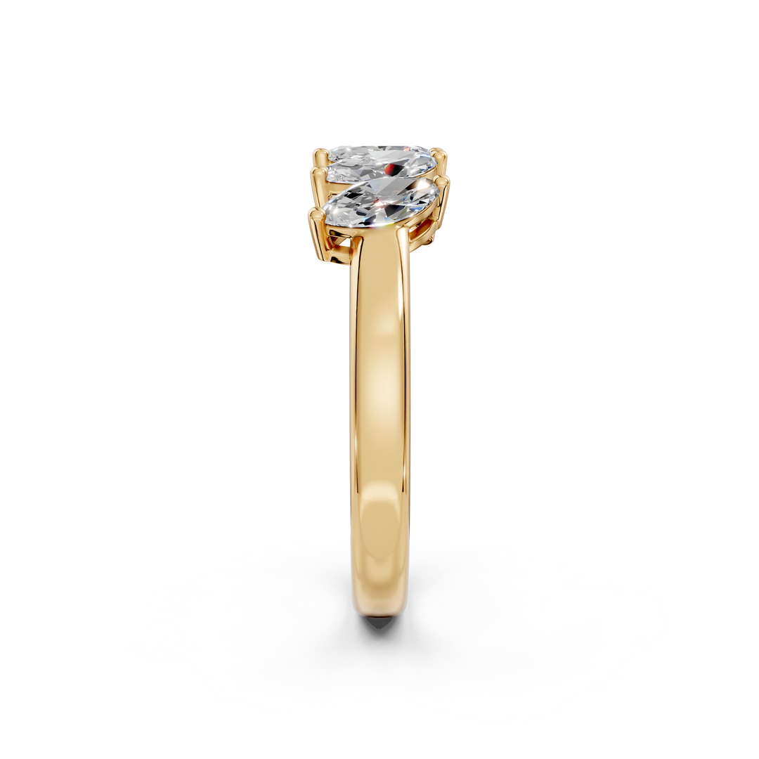 Abigail Marquise Diamond 5 Stone Ladies Ring