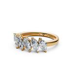 Load image into Gallery viewer, Leah Marquise Diamond 5 Stone Ladies Ring
