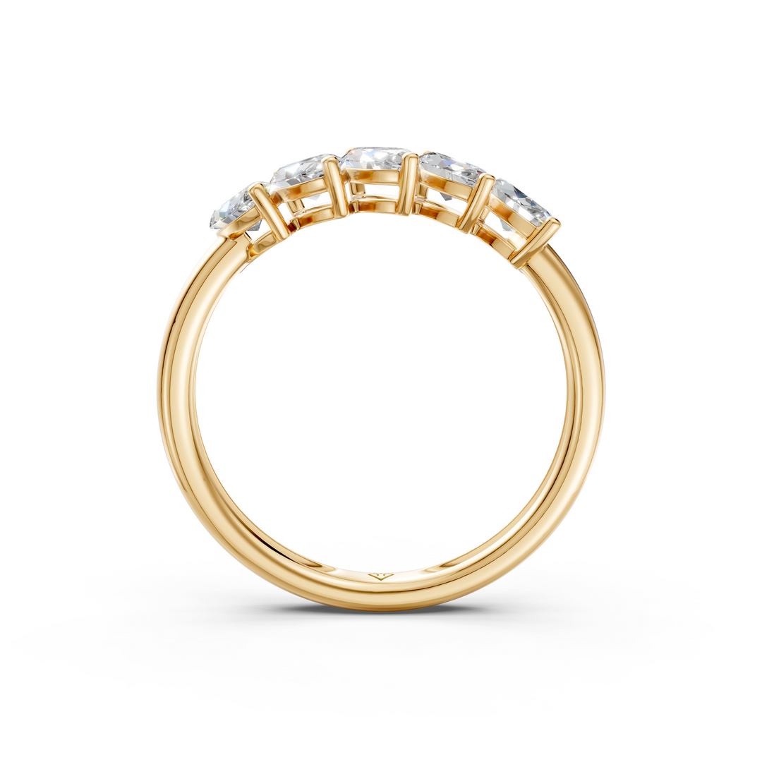 Leah Marquise Diamond 5 Stone Ladies Ring