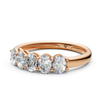 Load image into Gallery viewer, Autumn Oval Diamond 5 Stone Ladies Ring
