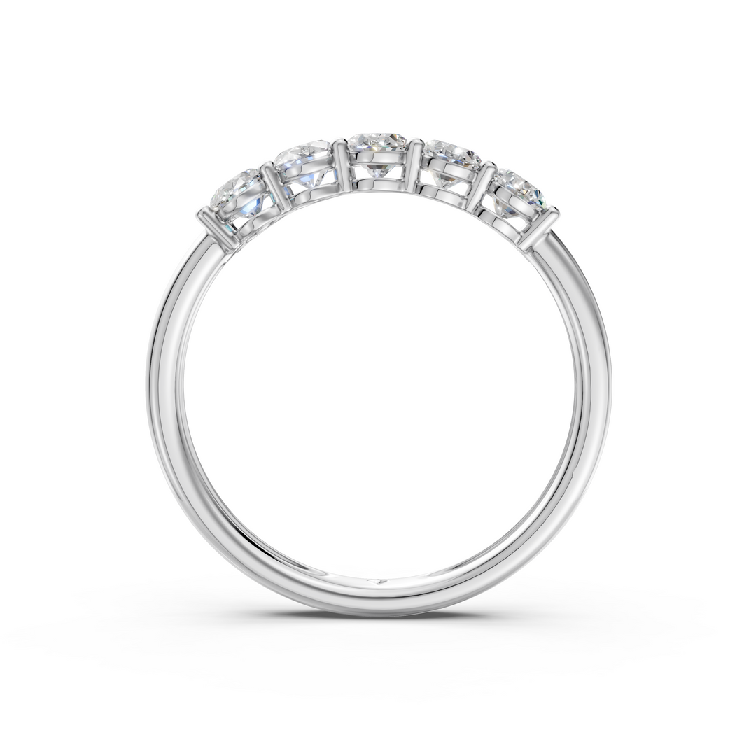 Autumn Oval Diamond 5 Stone Ladies Ring