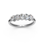 Load image into Gallery viewer, Autumn Oval Diamond 5 Stone Ladies Ring
