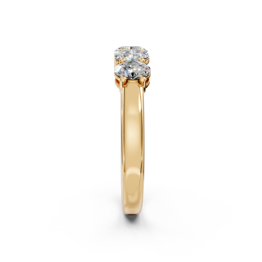 Autumn Oval Diamond 5 Stone Ladies Ring