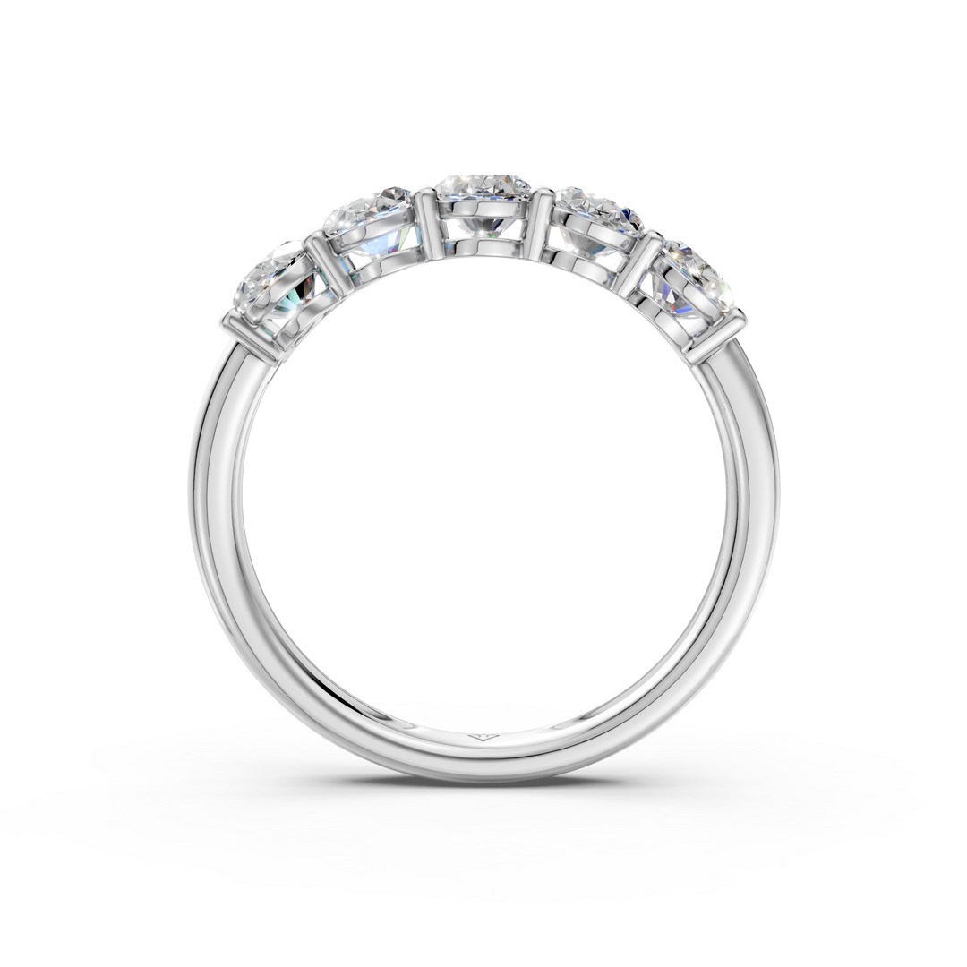 Stella Oval Diamond 5 Stone Ladies Ring