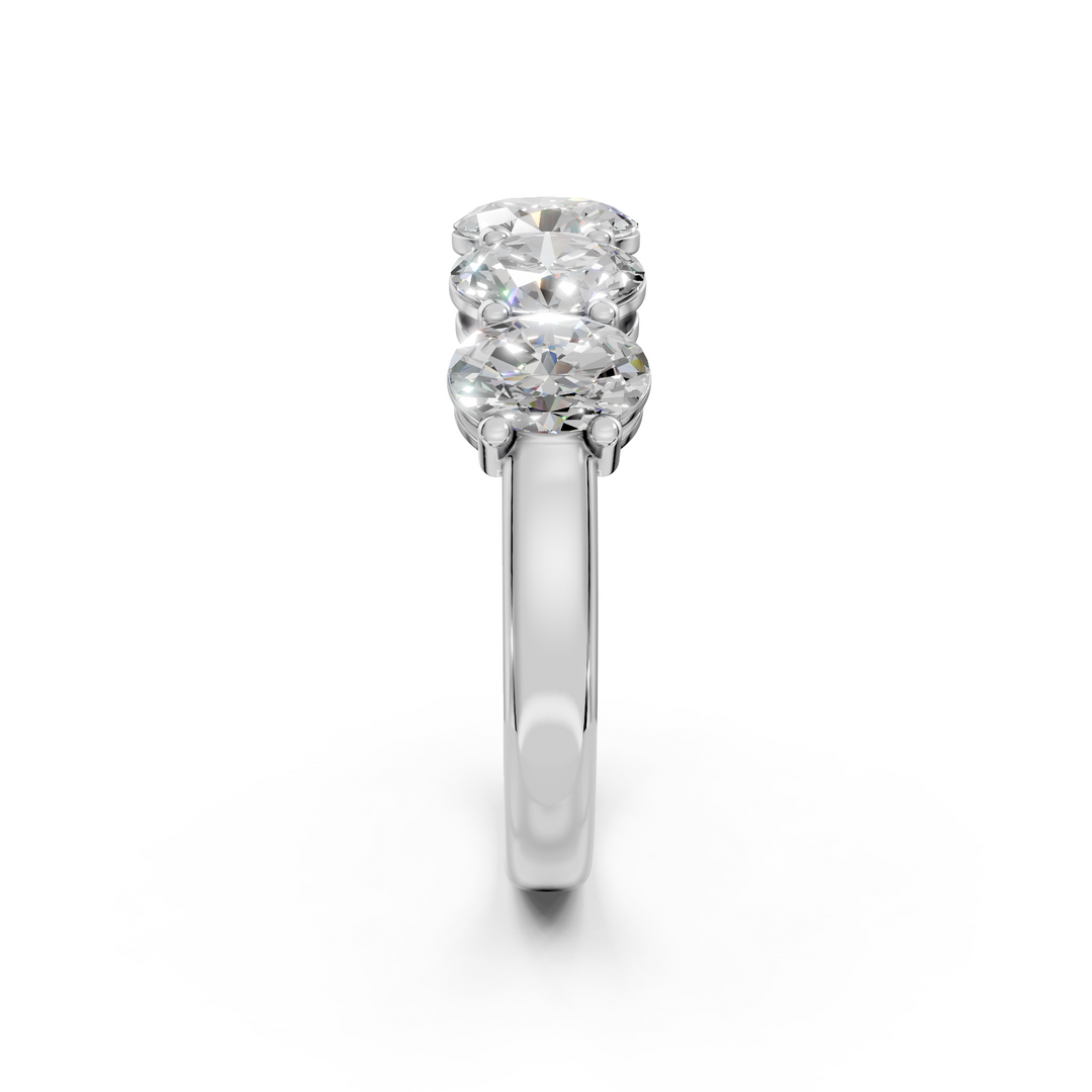 Stella Oval Diamond 5 Stone Ladies Ring