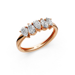 Load image into Gallery viewer, Maya Pear Diamond 5 Stone Ladies Ring

