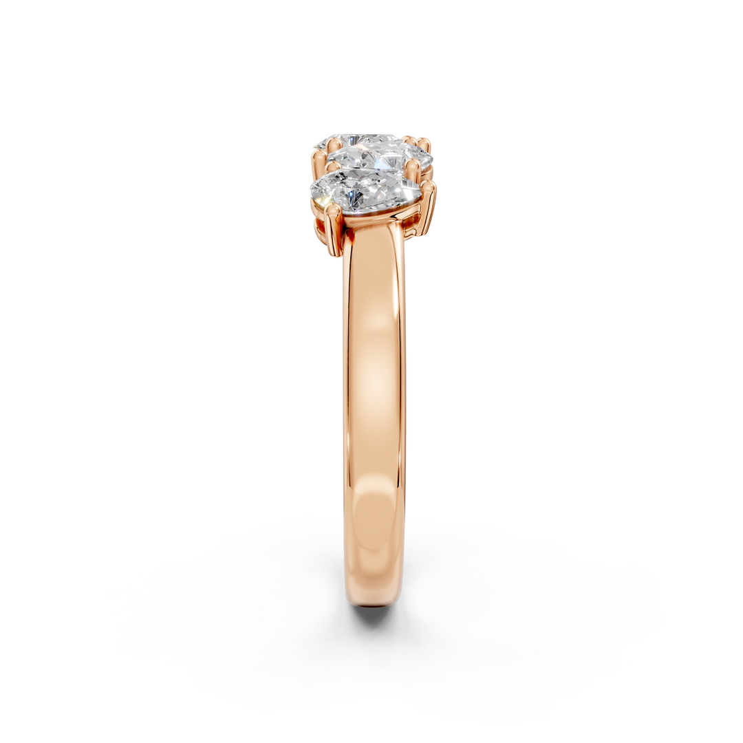 Maya Pear Diamond 5 Stone Ladies Ring