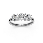 Load image into Gallery viewer, Maya Pear Diamond 5 Stone Ladies Ring
