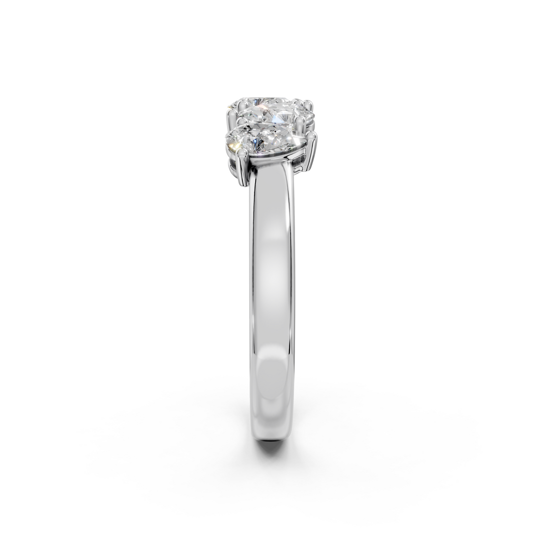 Maya Pear Diamond 5 Stone Ladies Ring