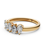 Load image into Gallery viewer, Maya Pear Diamond 5 Stone Ladies Ring
