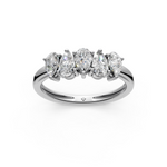 Load image into Gallery viewer, Elena Pear Diamond 5 Stone Ladies Ring
