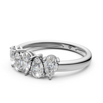 Load image into Gallery viewer, Elena Pear Diamond 5 Stone Ladies Ring
