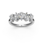 Load image into Gallery viewer, Molly Pear Diamond 5 Stone Ladies Ring
