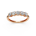 Load image into Gallery viewer, Victoria Round Diamond 5 Stone Ladies Ring

