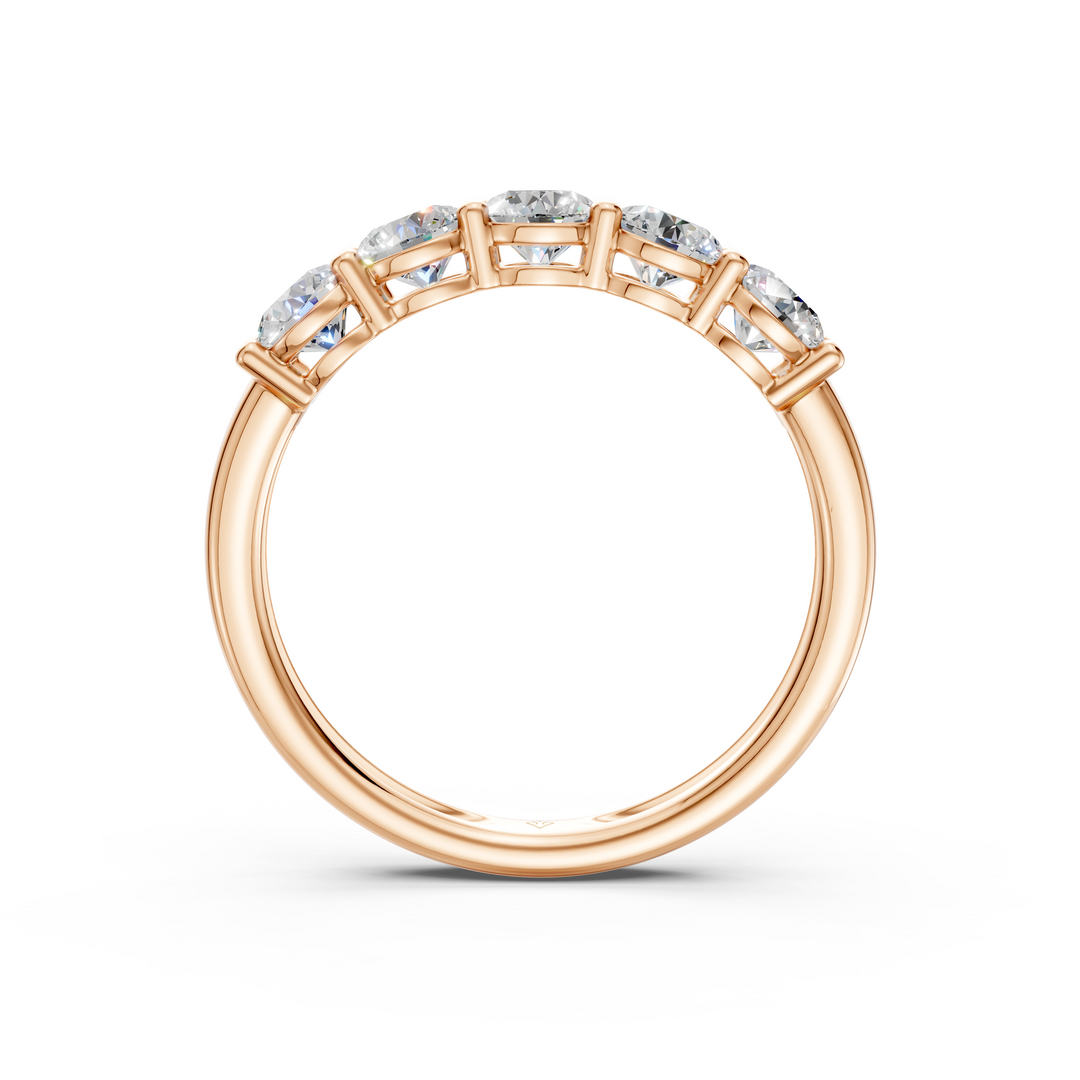 Hannah Round Diamond 5 Stone Ladies Ring