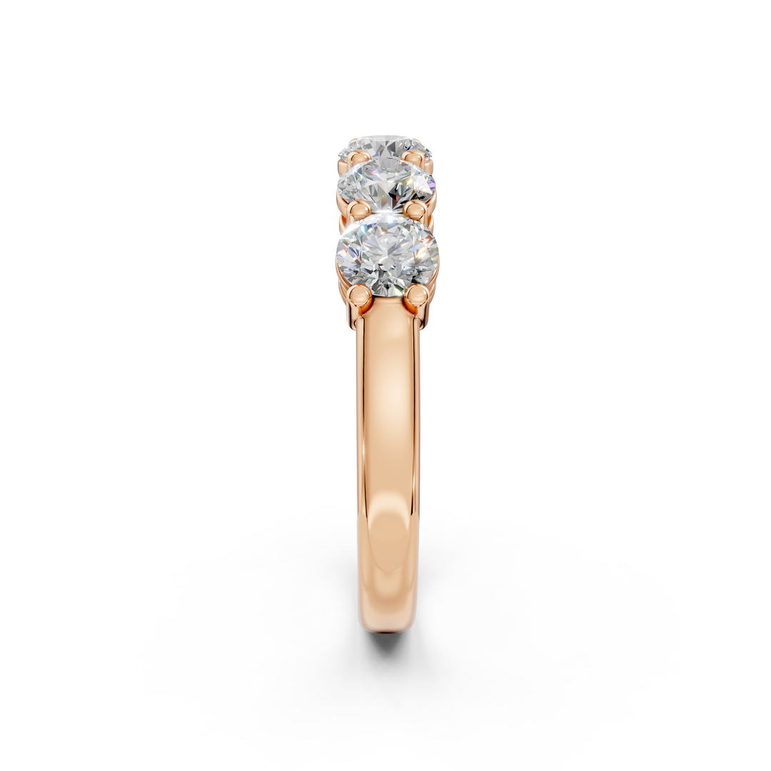 Hannah Round Diamond 5 Stone Ladies Ring