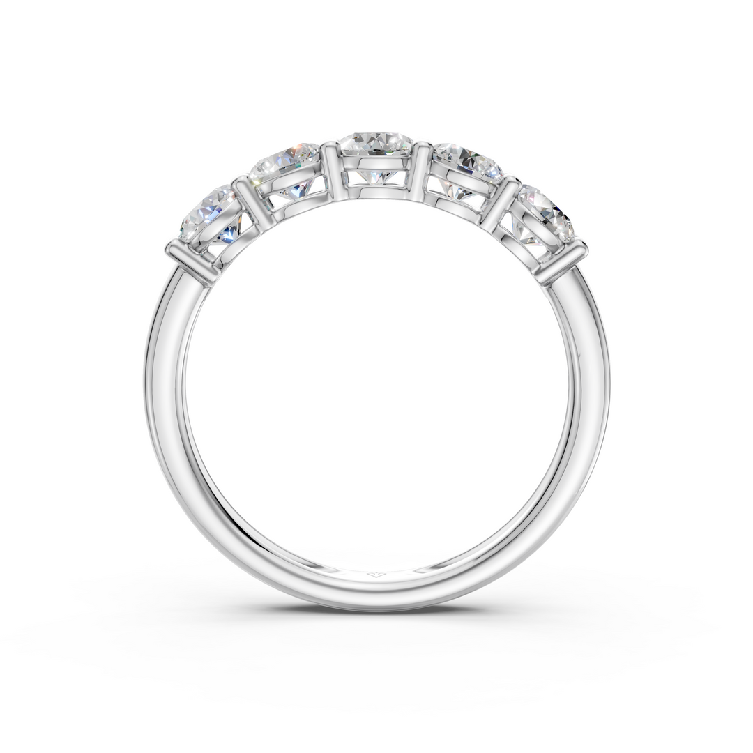 Hannah Round Diamond 5 Stone Ladies Ring
