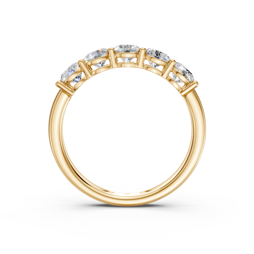 Hannah Round Diamond 5 Stone Ladies Ring