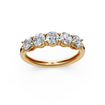 Load image into Gallery viewer, Hannah Round Diamond 5 Stone Ladies Ring
