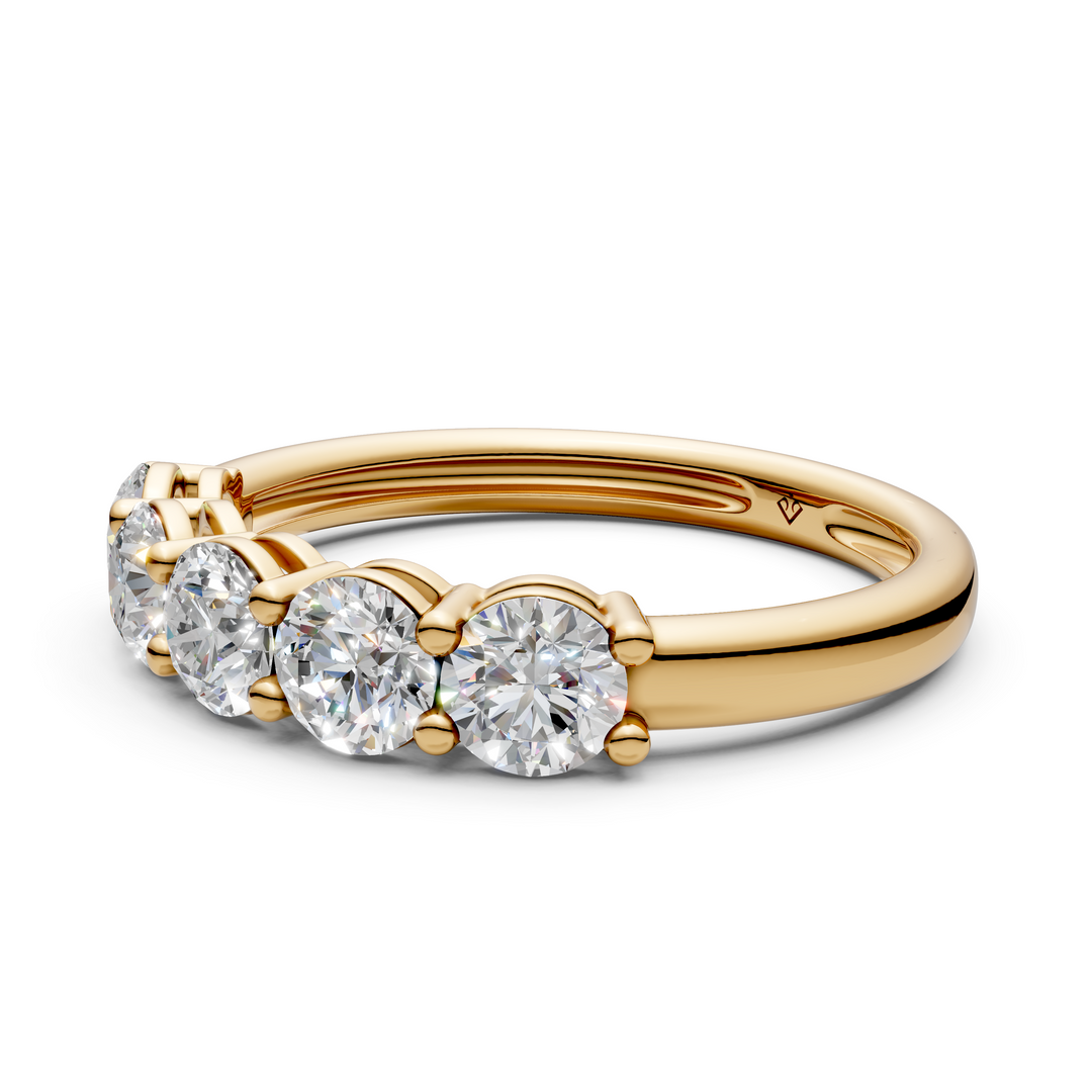 Hannah Round Diamond 5 Stone Ladies Ring