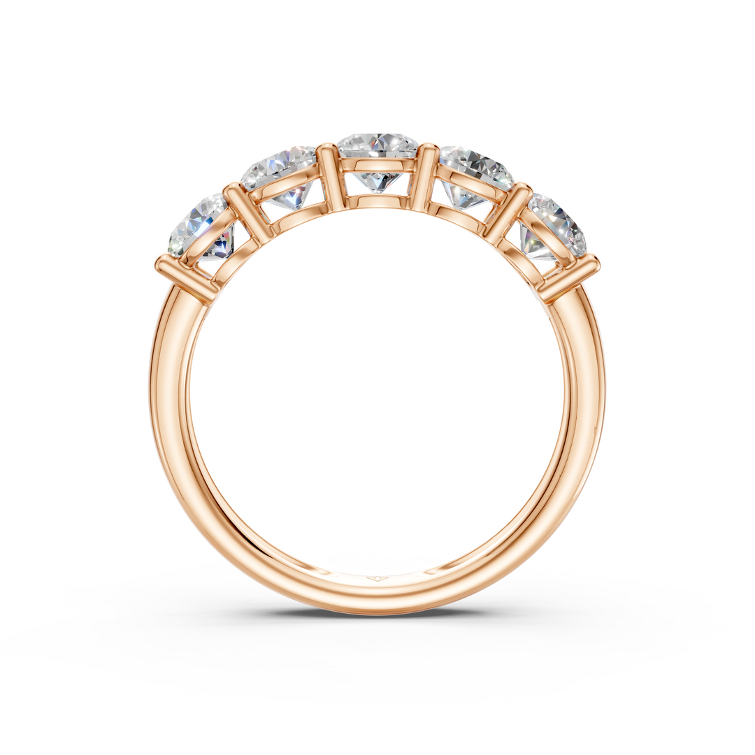 Maria Round Diamond 5 Stone Ladies Ring