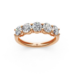 Load image into Gallery viewer, Maria Round Diamond 5 Stone Ladies Ring
